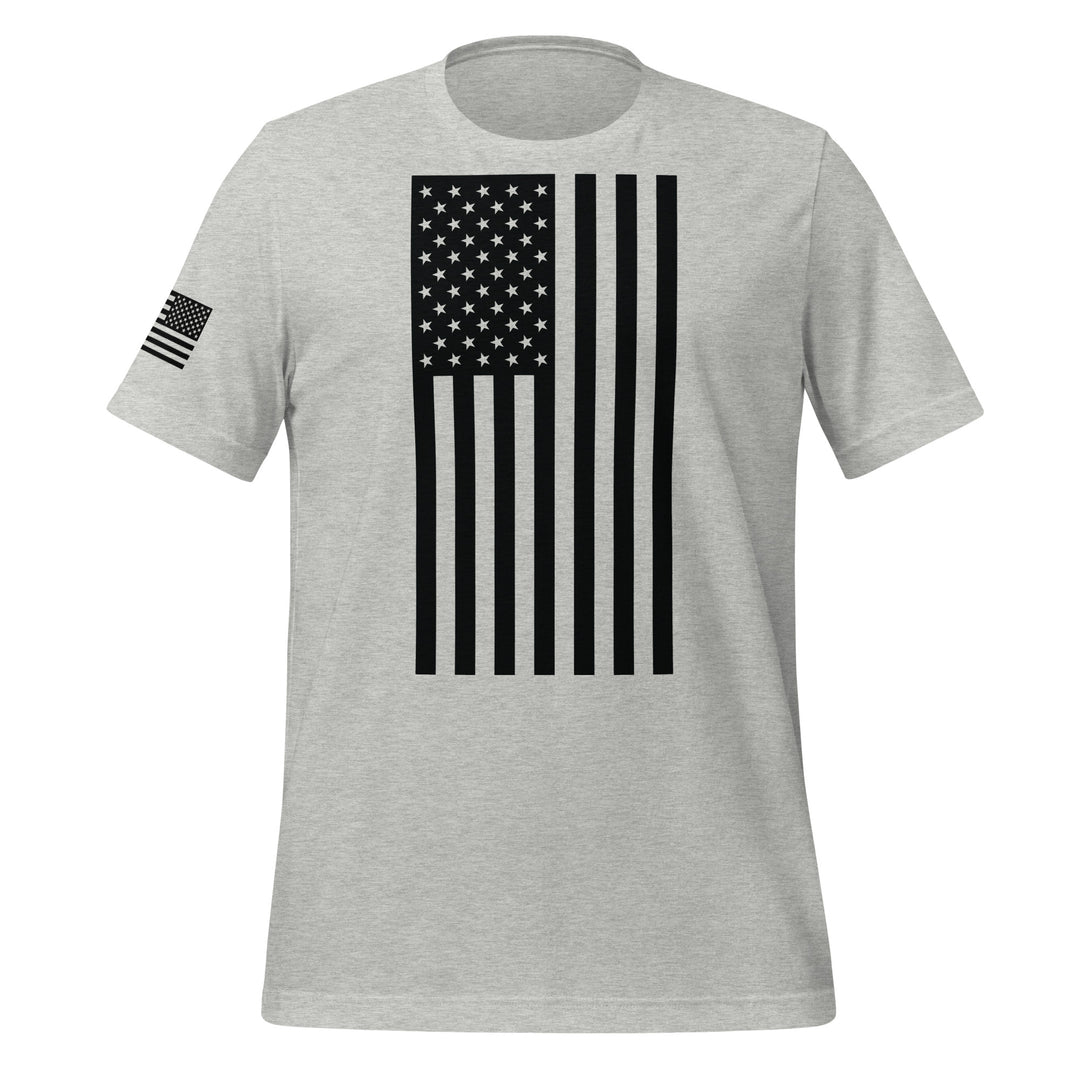 American Flag T-Shirt (Made in the USA) - Black Flag