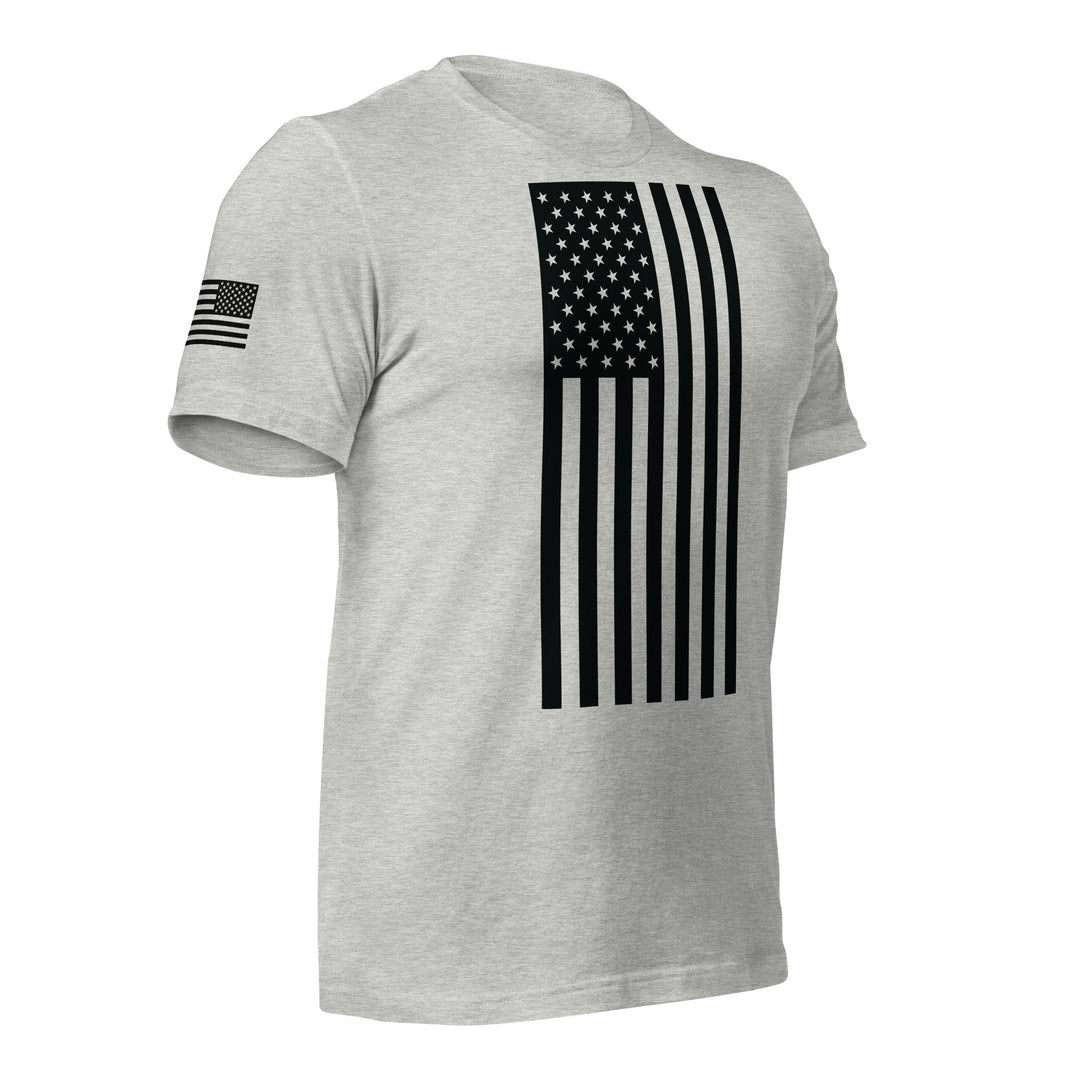 American Flag T-Shirt (Made in the USA) - Black Flag