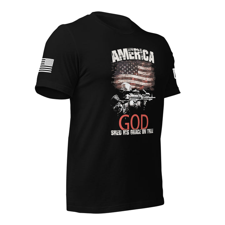 AMERICA God Shed His Grace On Thee T-Shirt (Made in the USA)