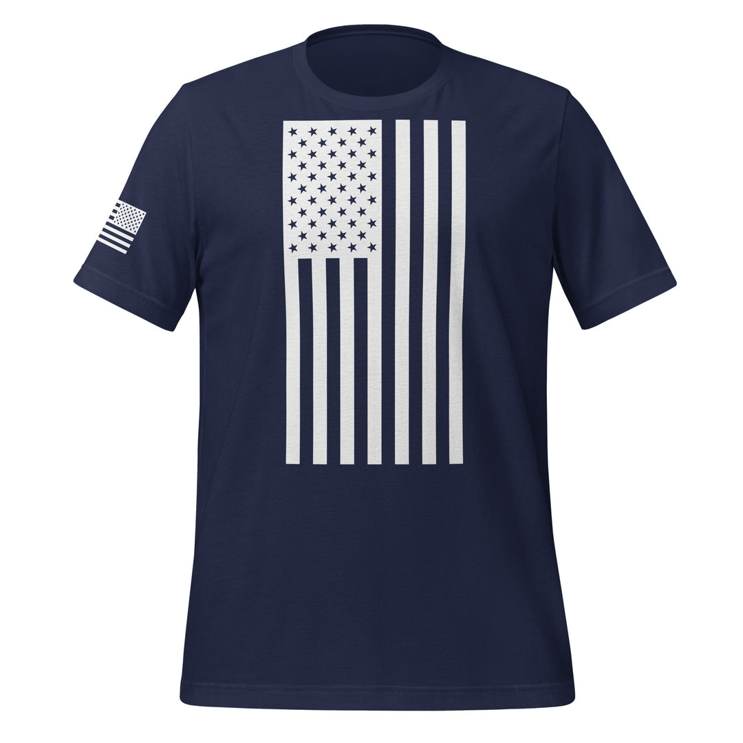 American Flag T-Shirt (Made in the USA) - White Flag