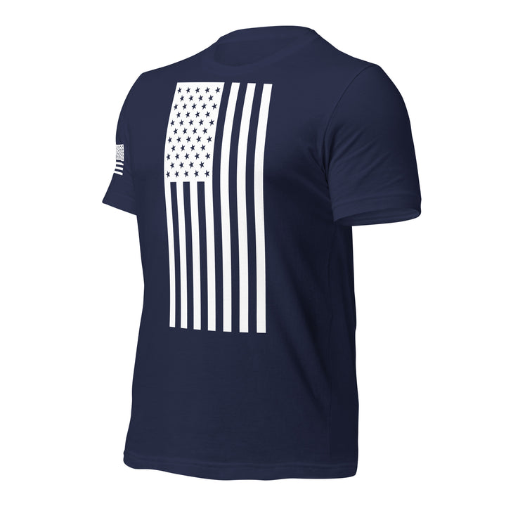 American Flag T-Shirt (Made in the USA) - White Flag