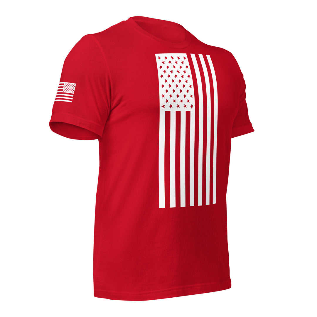 American Flag T-Shirt (Made in the USA) - White Flag