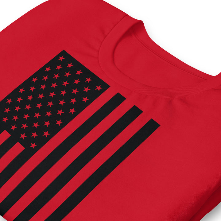 American Flag T-Shirt (Made in the USA) - Black Flag