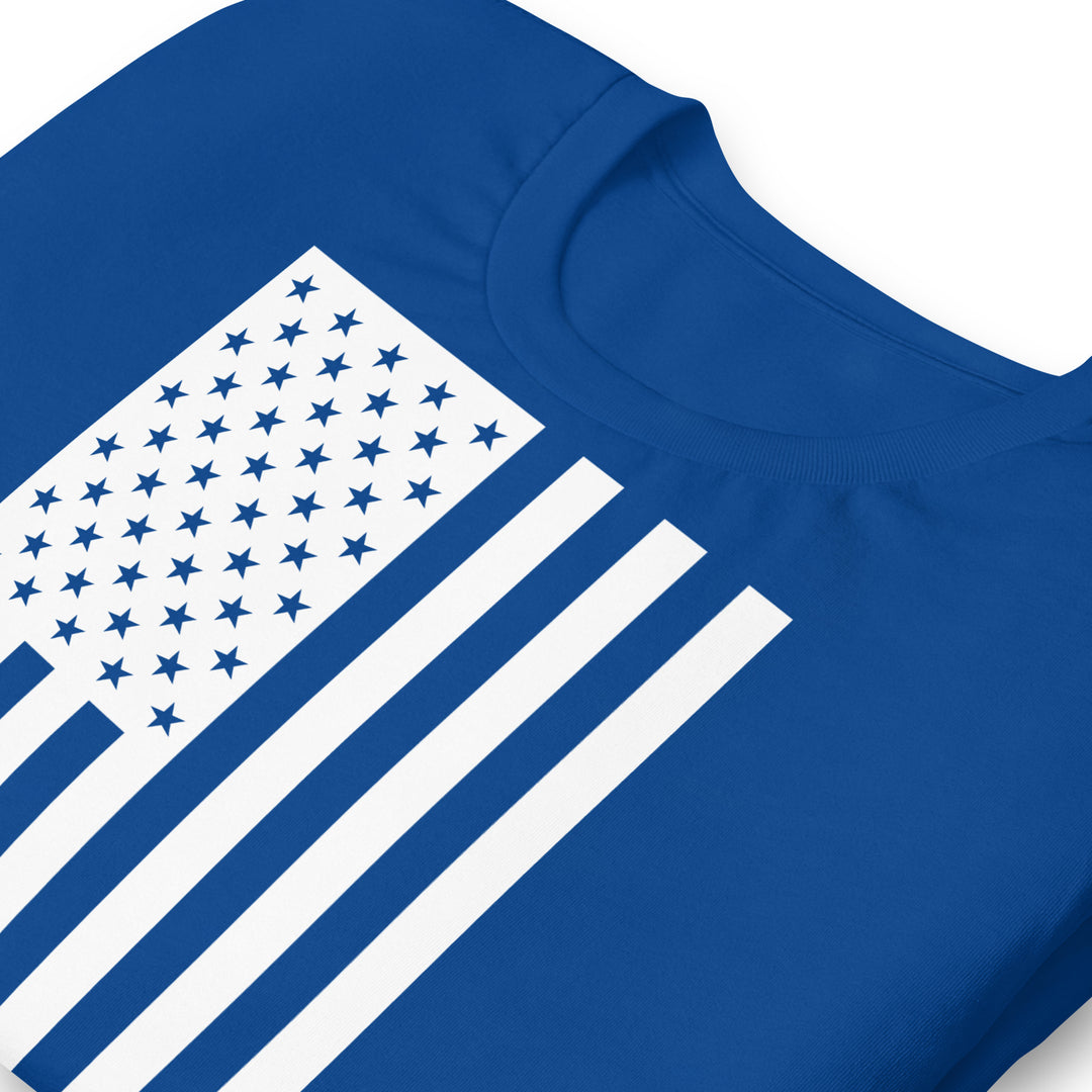 American Flag T-Shirt (Made in the USA) - White Flag