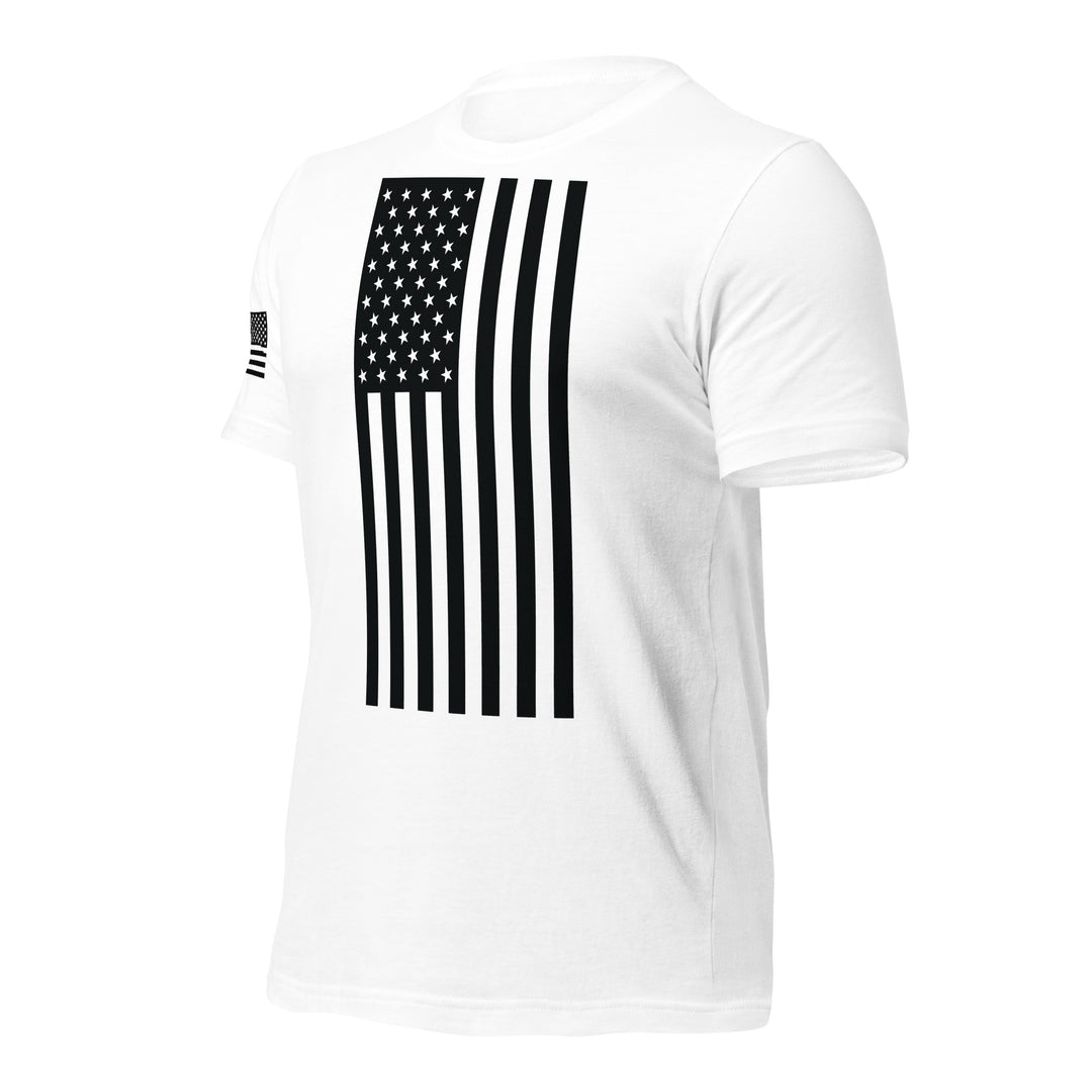 American Flag T-Shirt (Made in the USA) - Black Flag