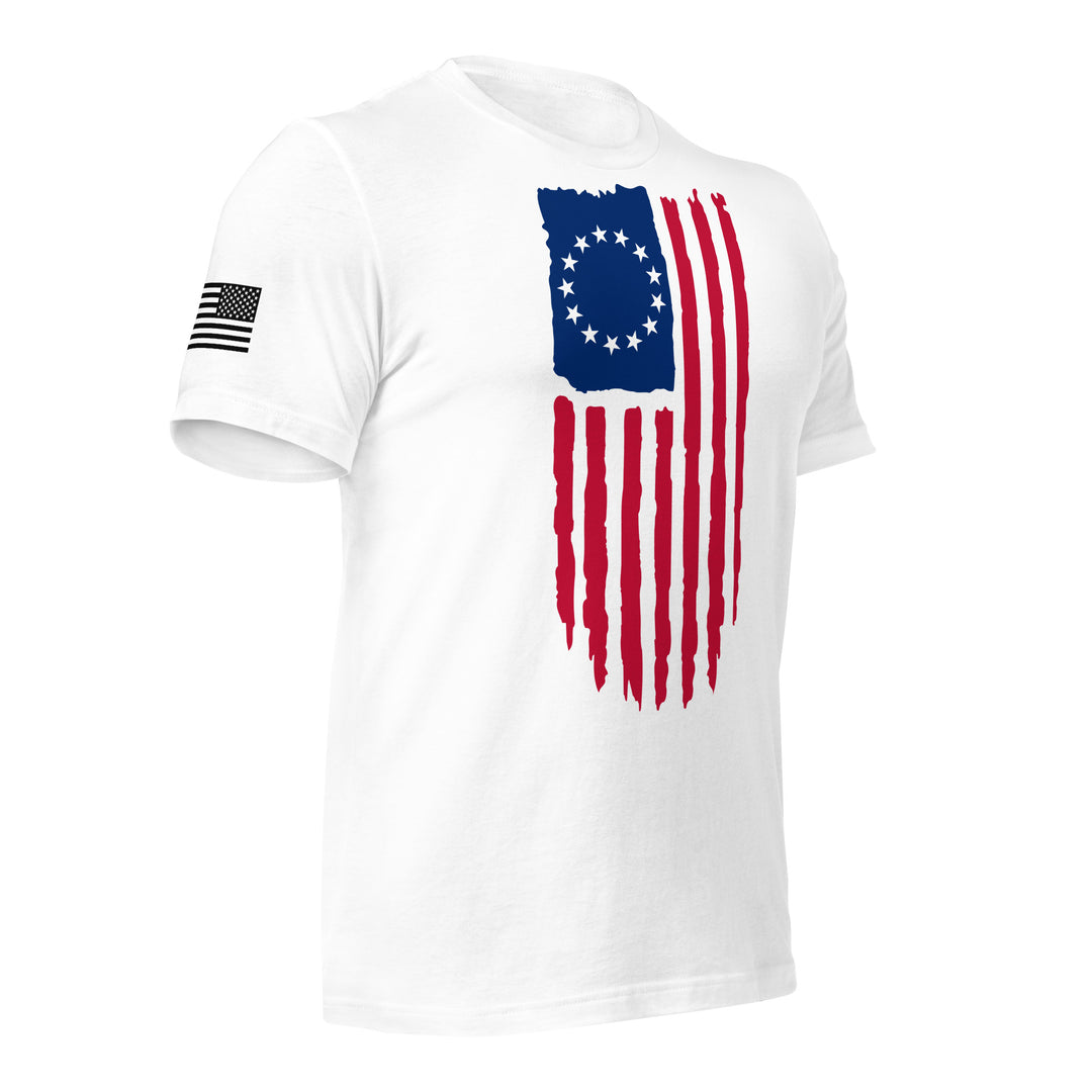 Betsy Ross Flag Rugged T-Shirt (Made in the USA)