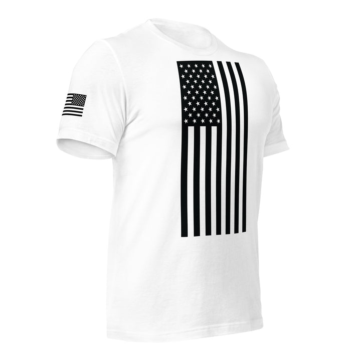 American Flag T-Shirt (Made in the USA) - Black Flag