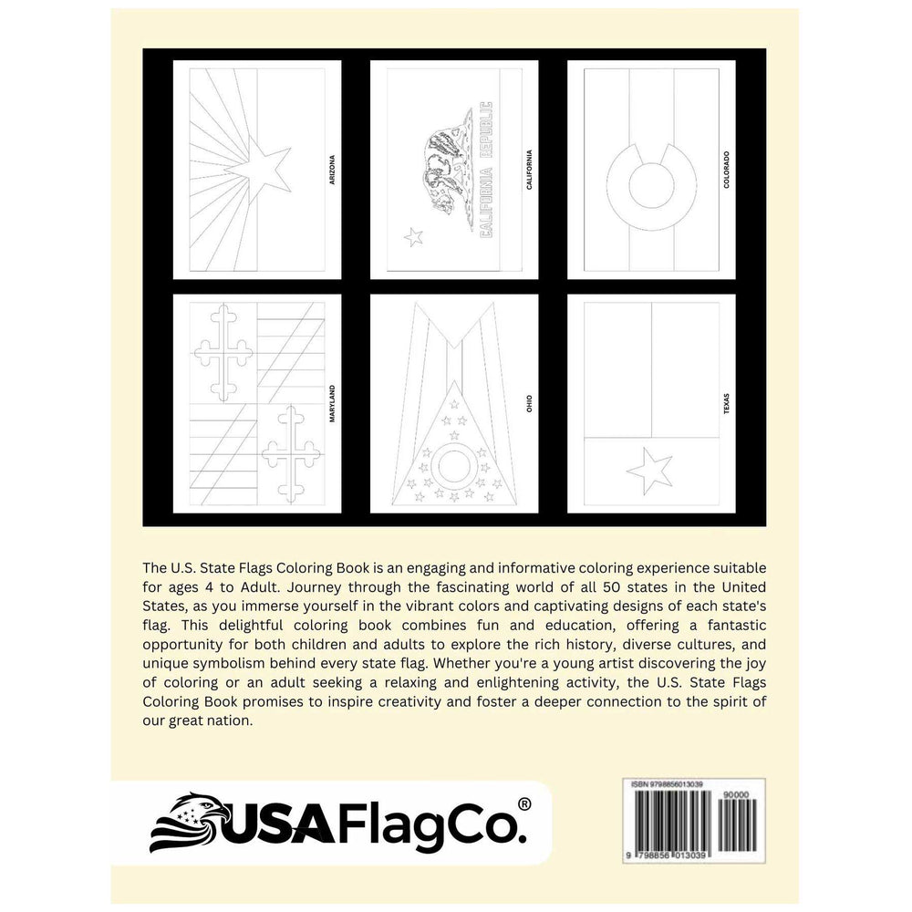 U.S. State Flags Coloring Book by USA Flag Co.