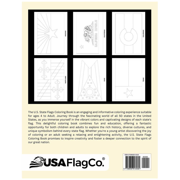 U.S. State Flags Coloring Book by USA Flag Co.