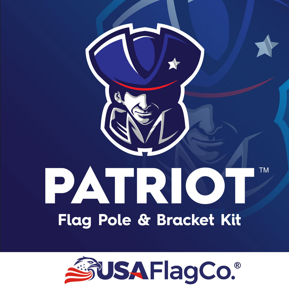 PATRIOT™ Flag Pole and Bracket Kit by USA Flag Co. (Vivid White)