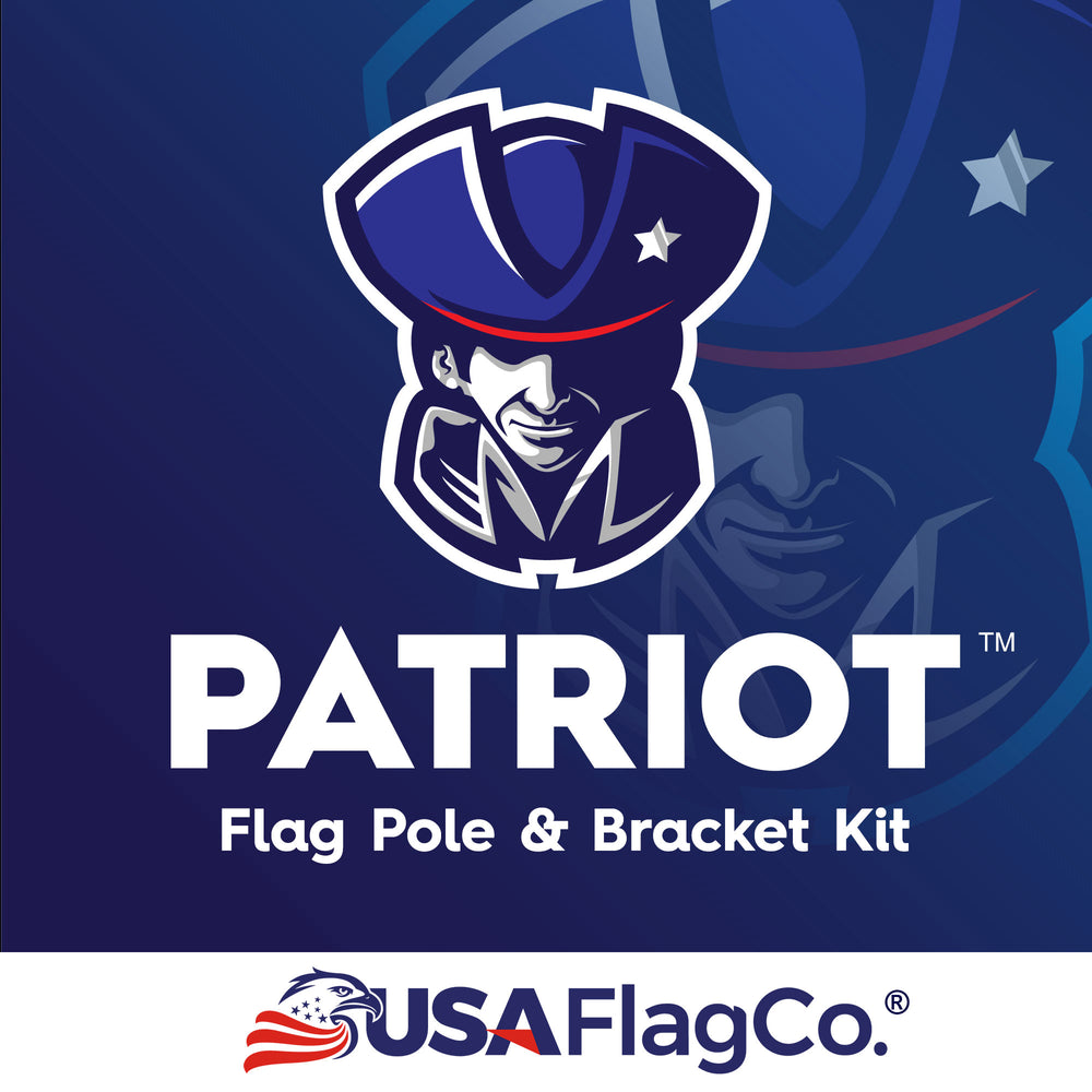 PATRIOT™ Flag Pole and FREEDOM™ Bracket Kit - Vivid White (6ft, 1-inch Diameter)