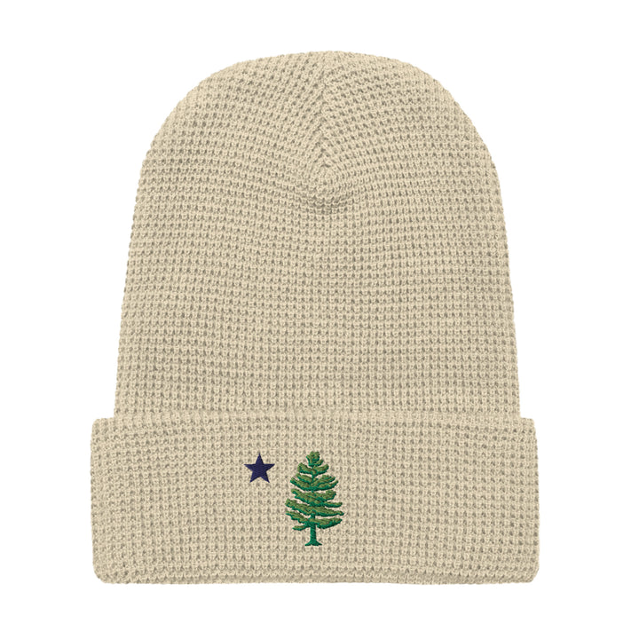 Maine Flag Waffle Beanie (Embroidered)