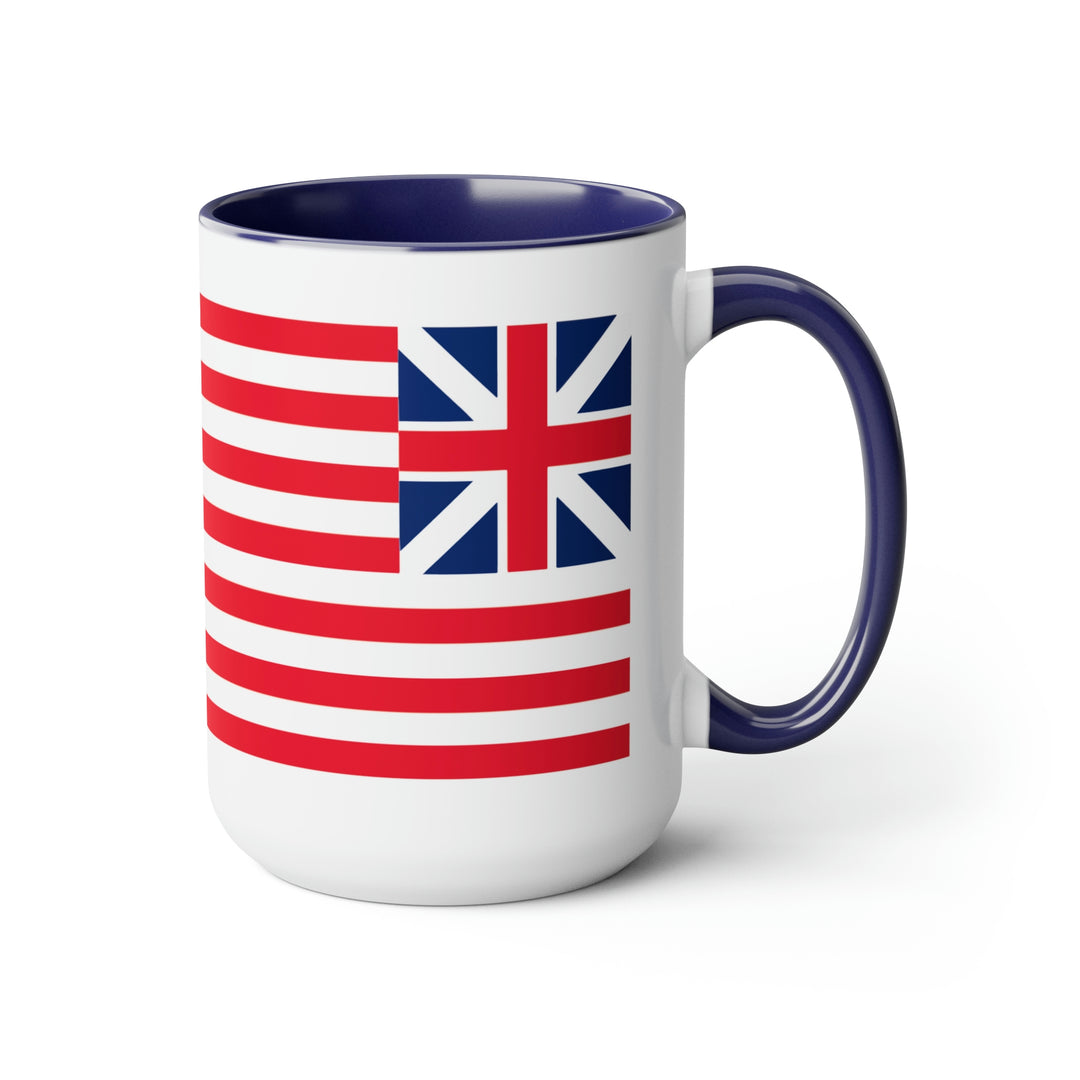 Two-Tone Grand Union Flag Coffee Mugs, 15oz