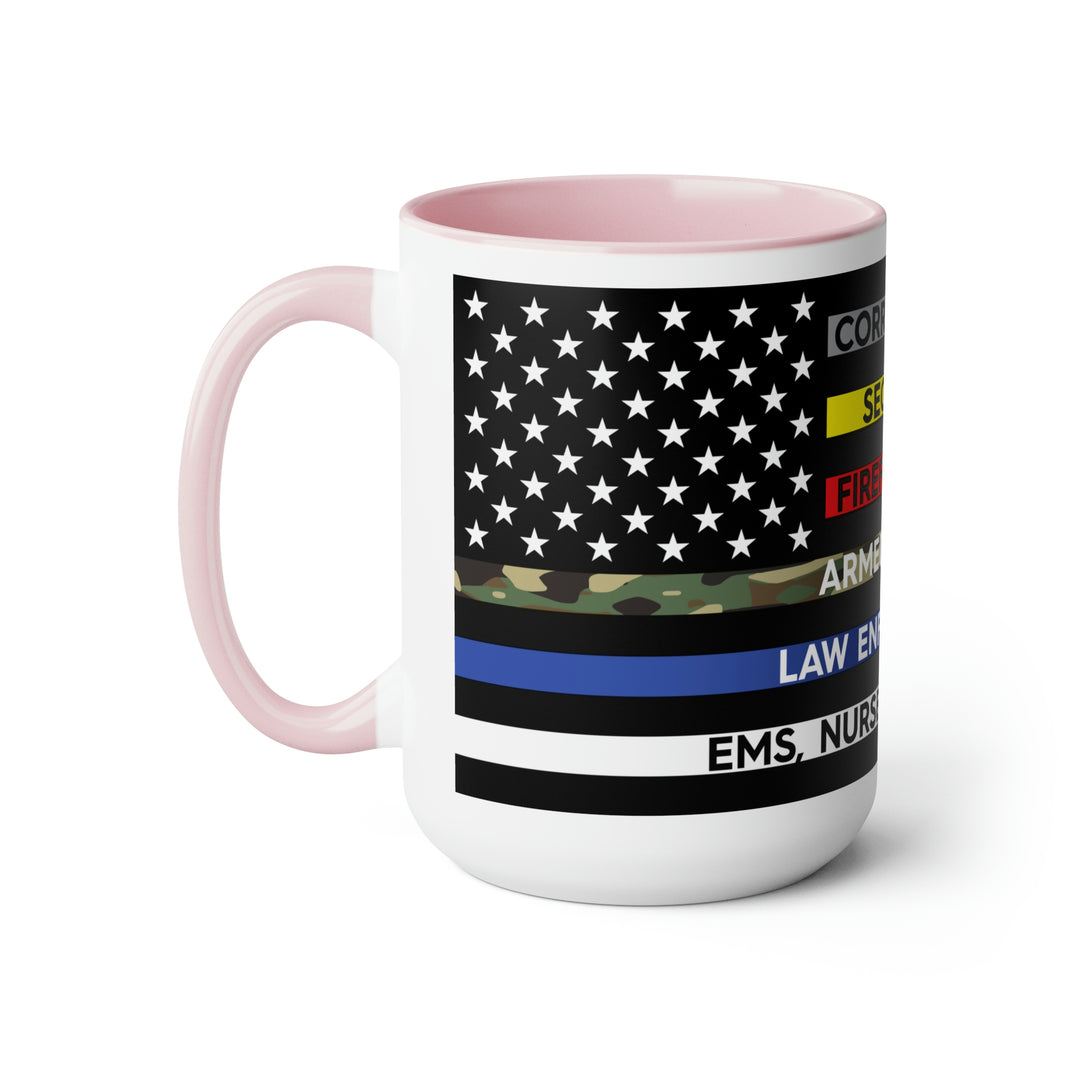 Thin Line USA Flag™ Coffee Mugs, 15oz