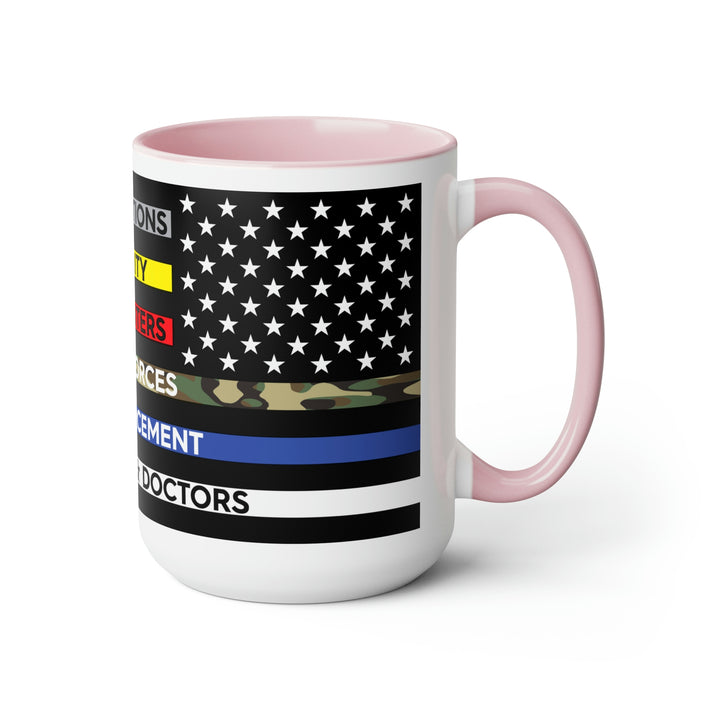 Thin Line USA Flag™ Coffee Mugs, 15oz