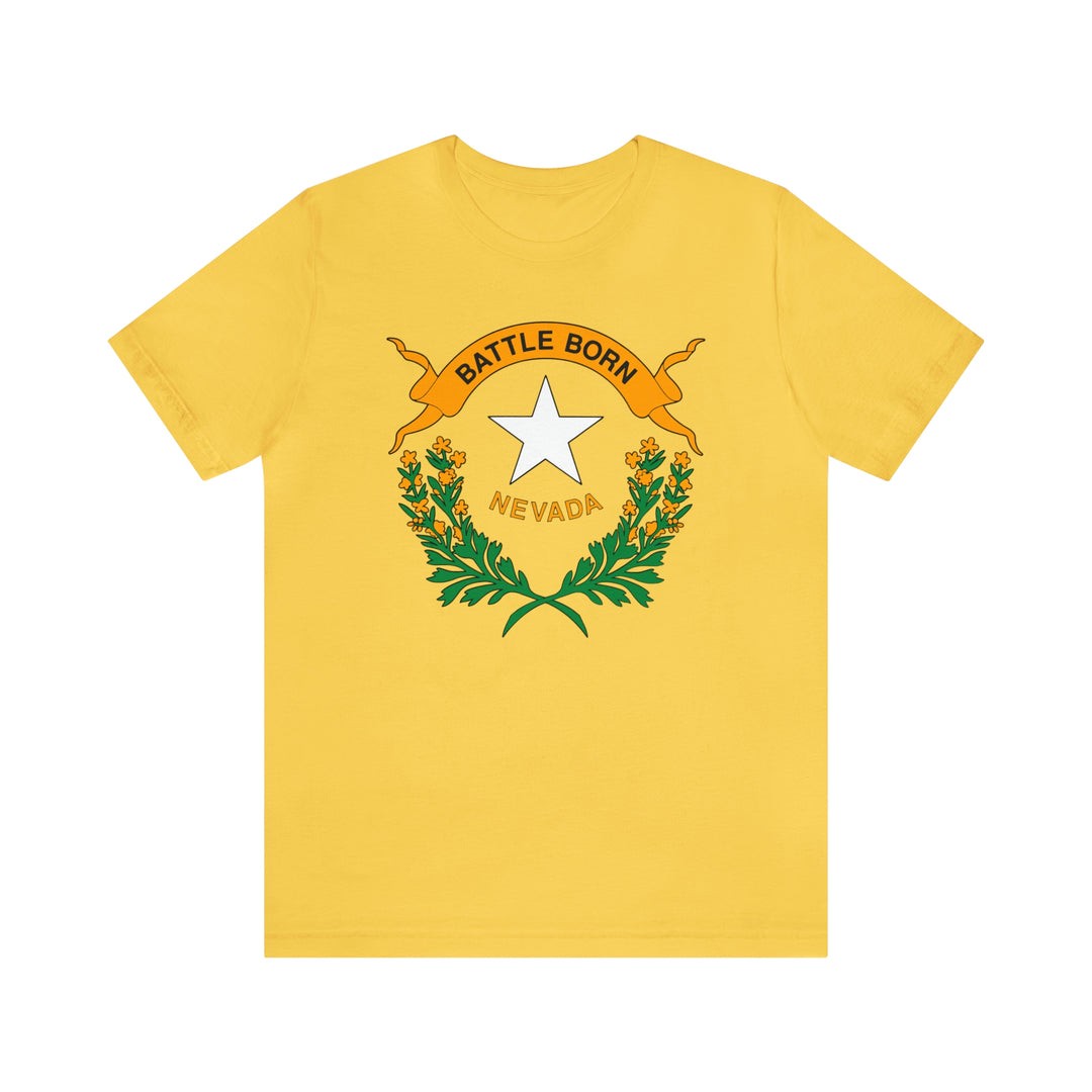 Nevada State Flag T Shirt: Bella + Canvas 3001