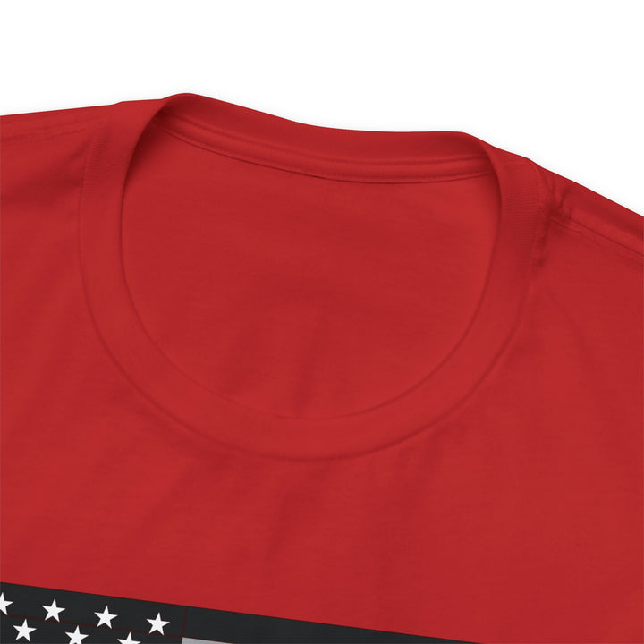 Thin Line USA Flag T Shirt: Bella + Canvas 3001