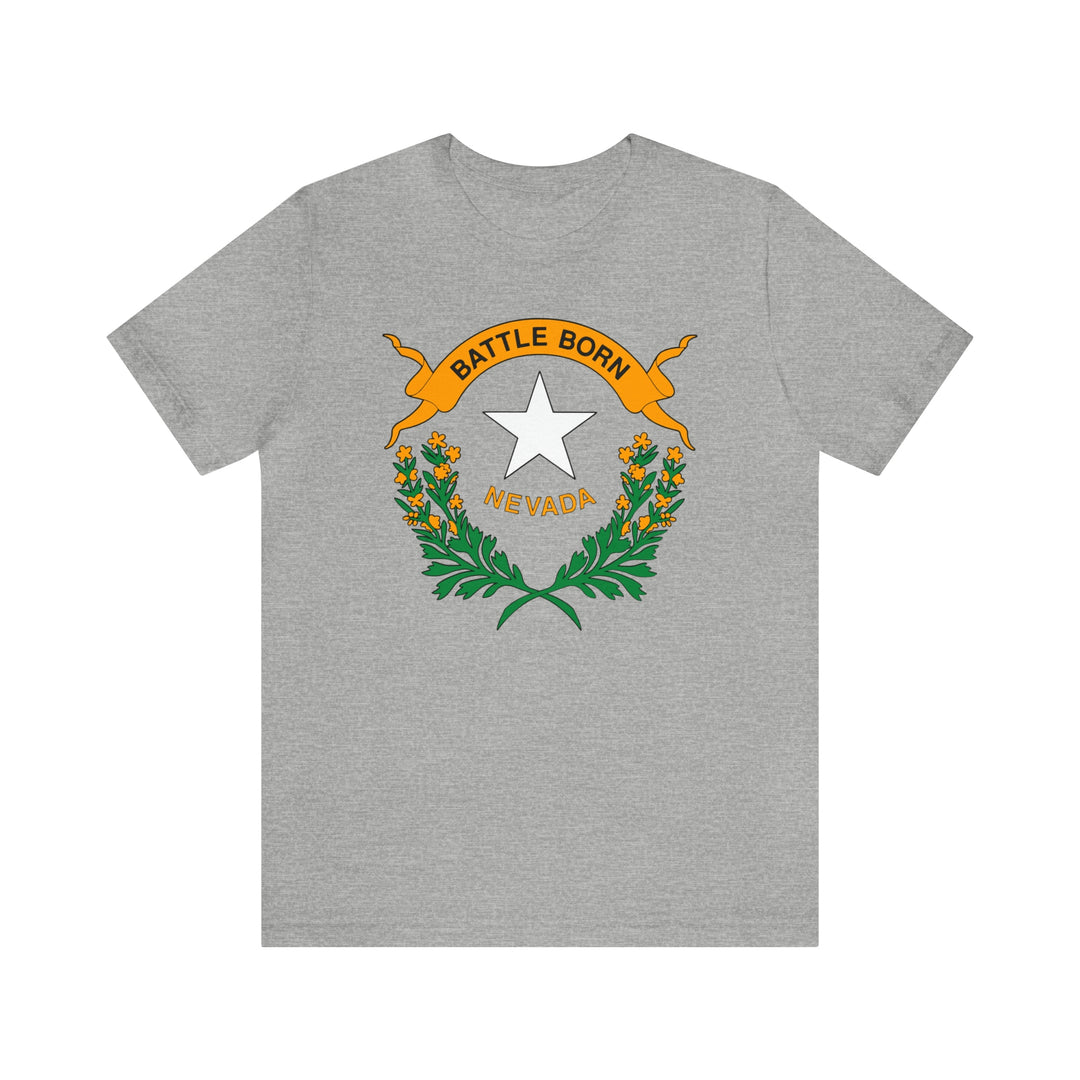 Nevada State Flag T Shirt: Bella + Canvas 3001