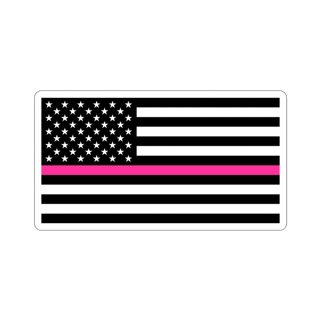 Thin Pink Line Flag Sticker