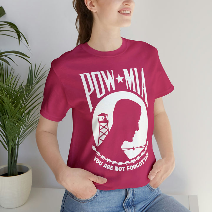 POW-MIA T Shirt: Bella + Canvas 3001