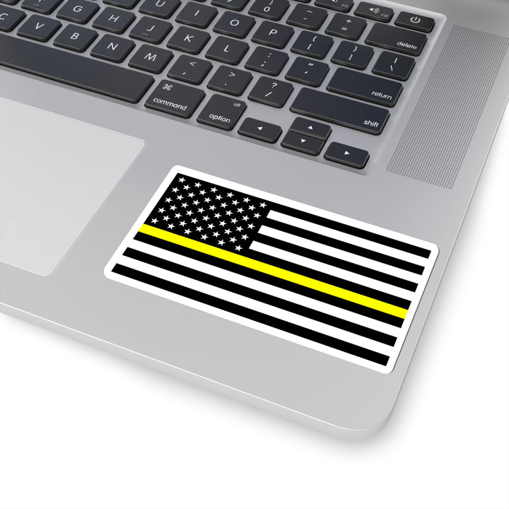 Thin Yellow Line Flag Sticker