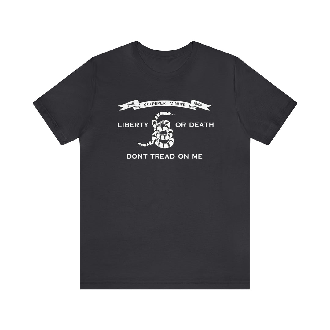 The Culpeper Minute Men Flag T Shirt: Bella + Canvas 3001