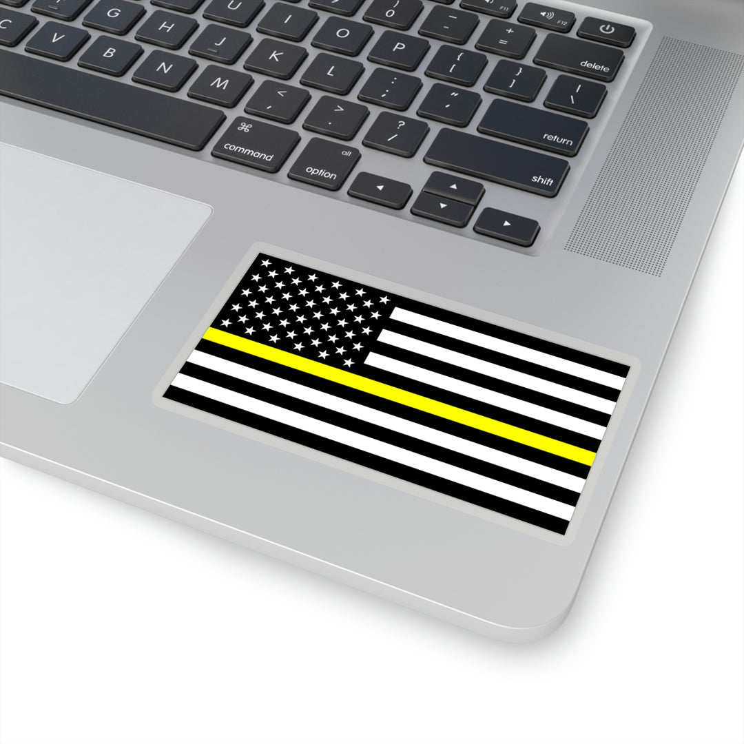 Thin Yellow Line Flag Sticker