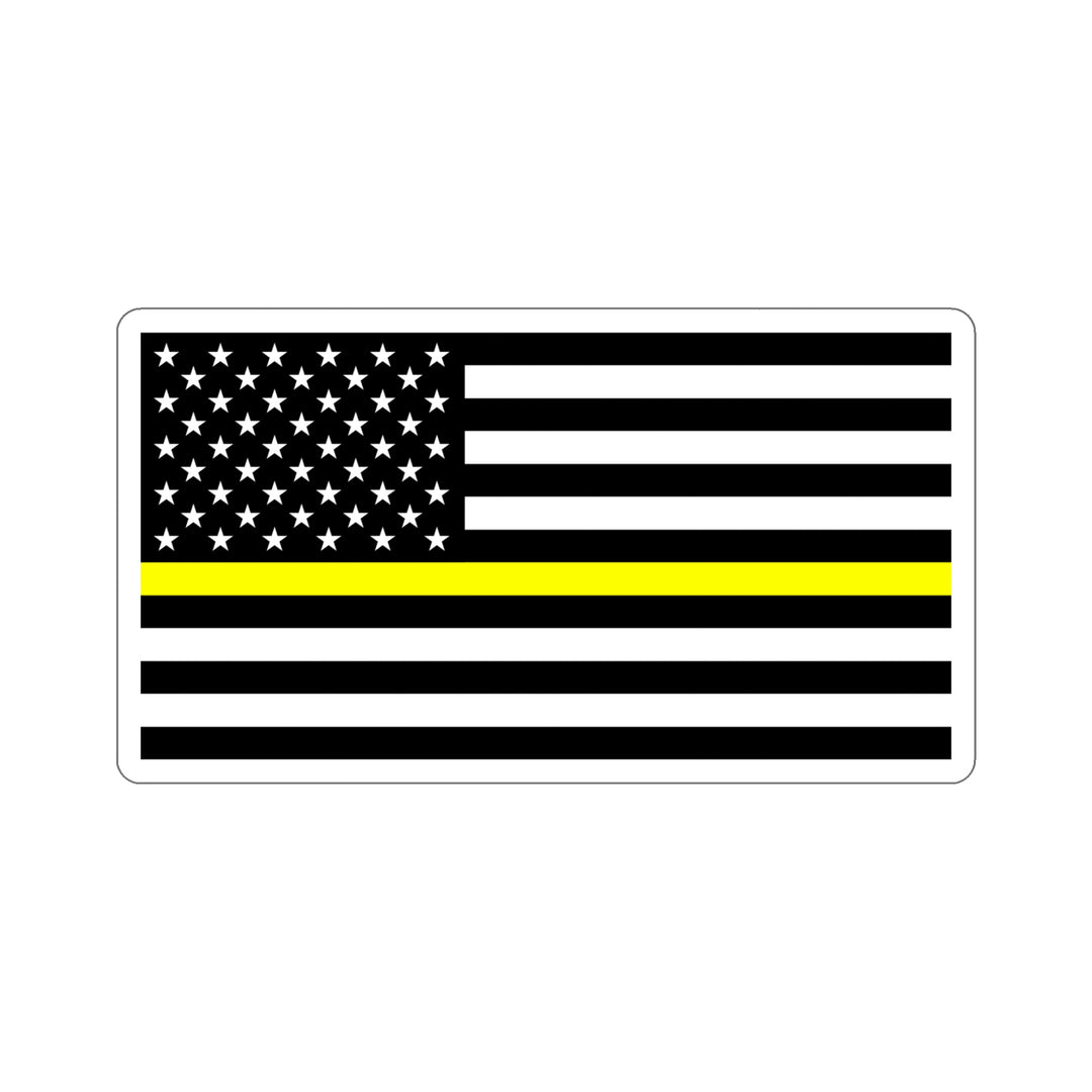 Thin Yellow Line Flag Sticker