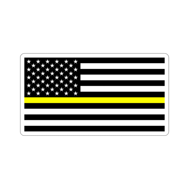 Thin Yellow Line Flag Sticker