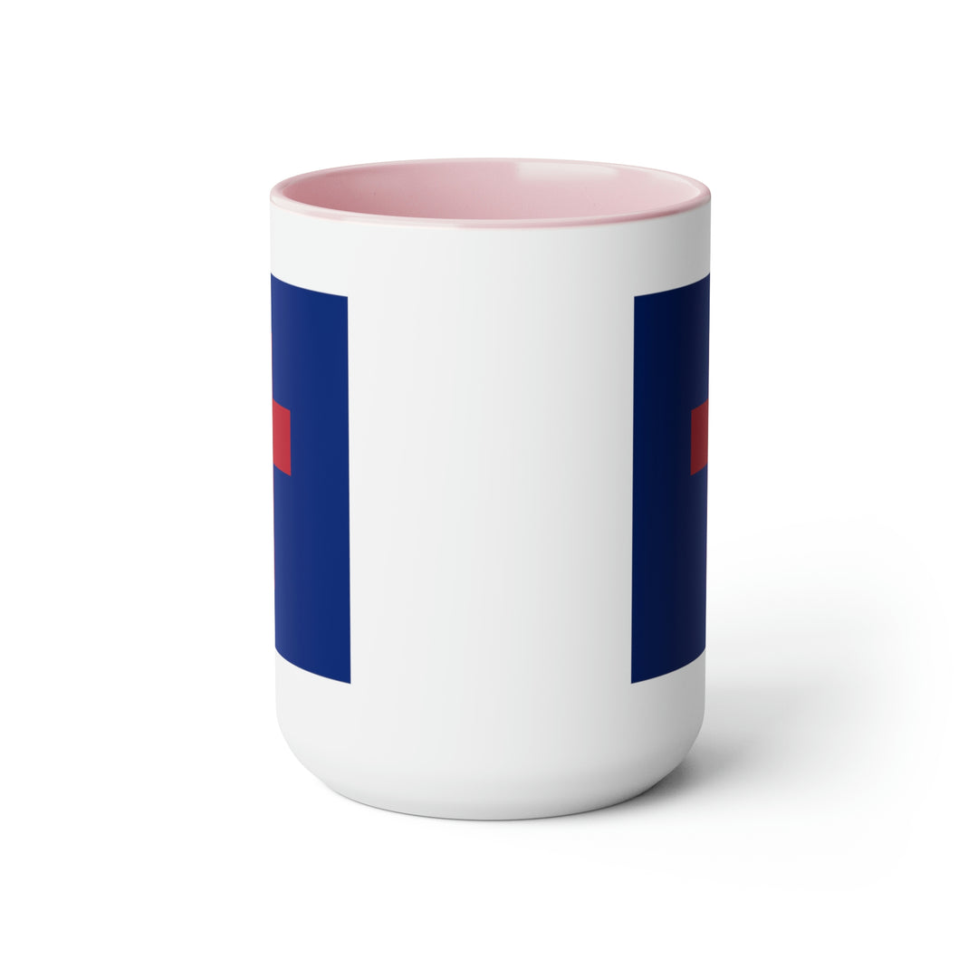 Two-Tone Christian Flag Coffee Mugs, 15oz