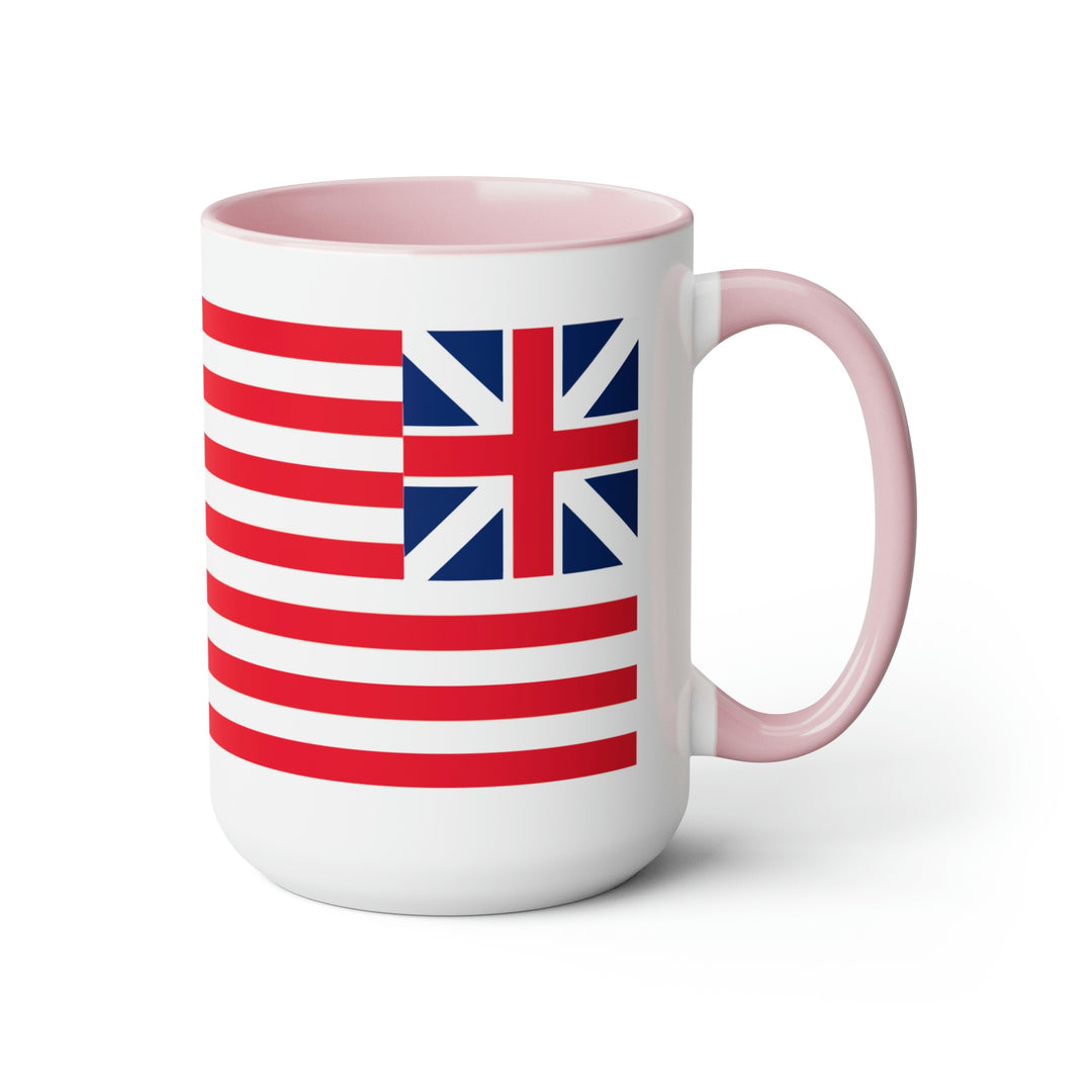 Two-Tone Grand Union Flag Coffee Mugs, 15oz