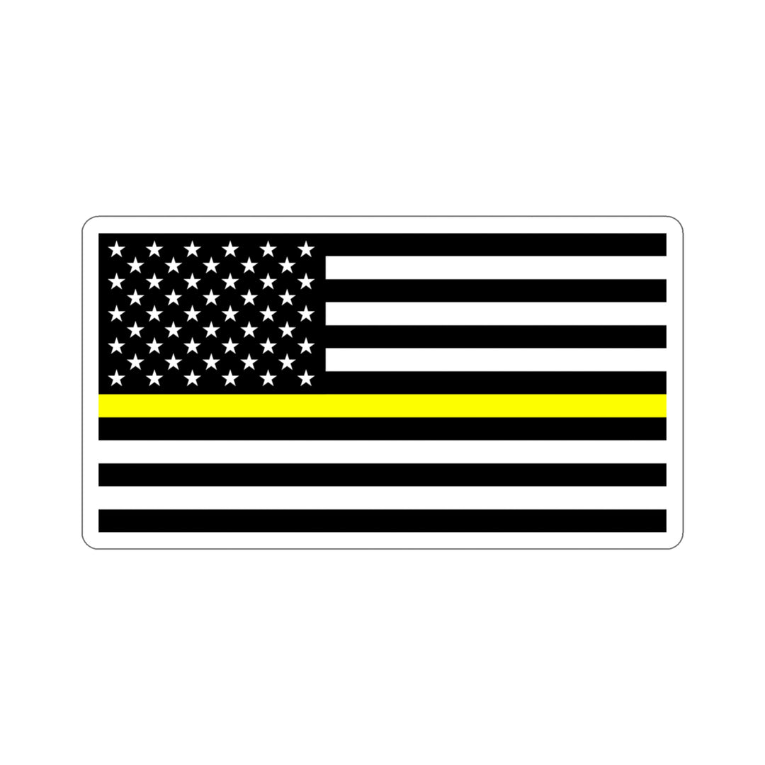 Thin Yellow Line Flag Sticker