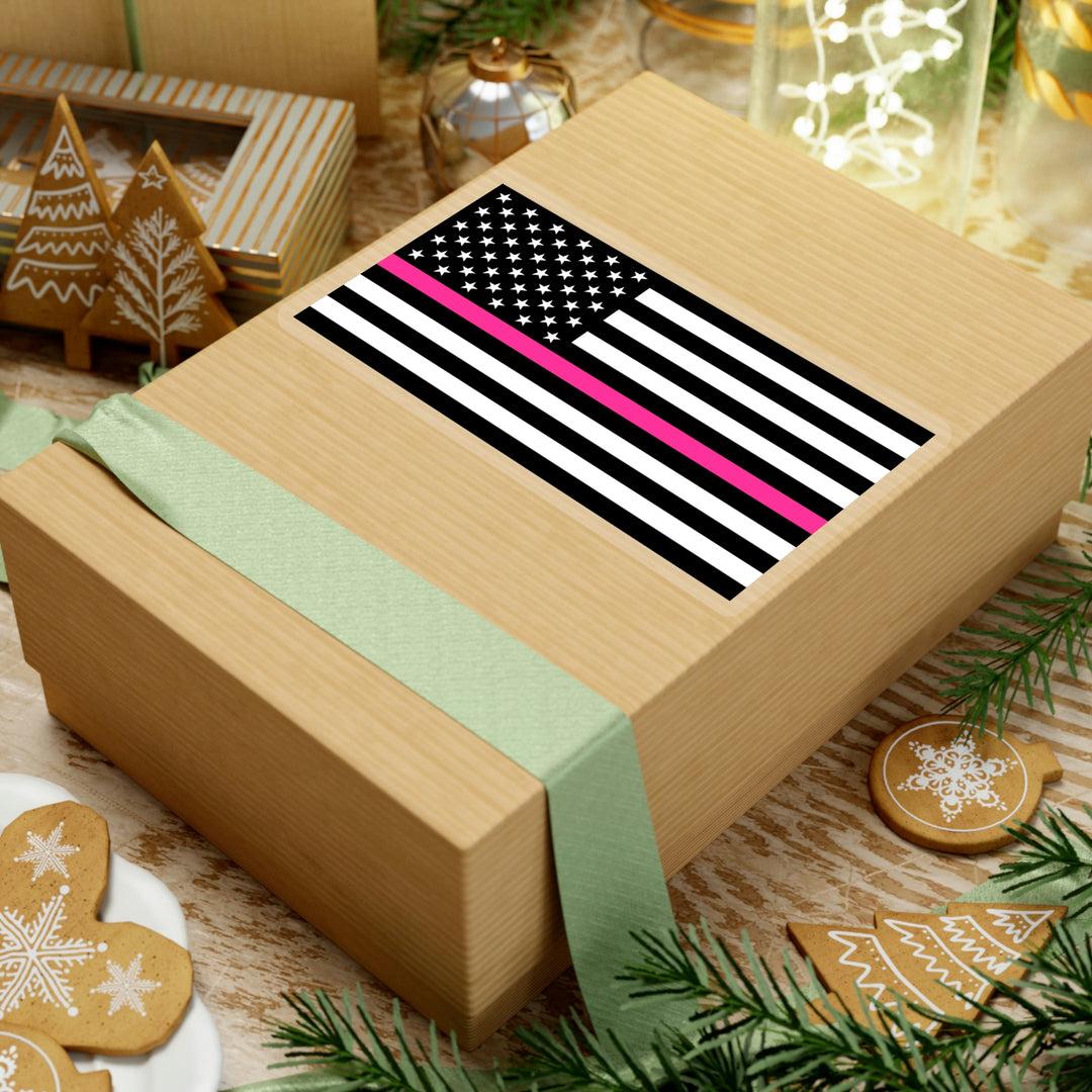 Thin Pink Line Flag Sticker