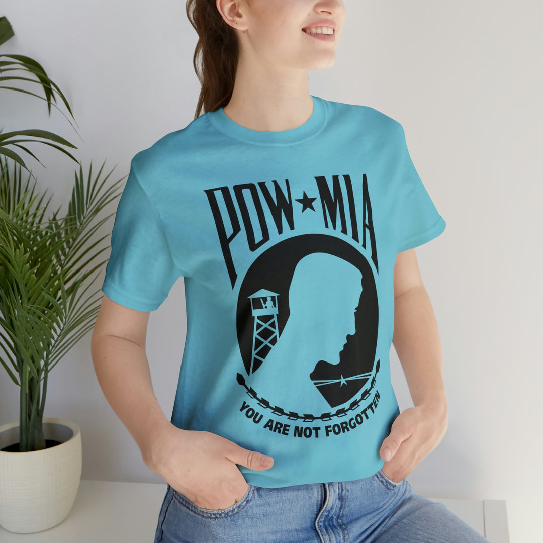 POW-MIA T Shirt: Bella + Canvas 3001