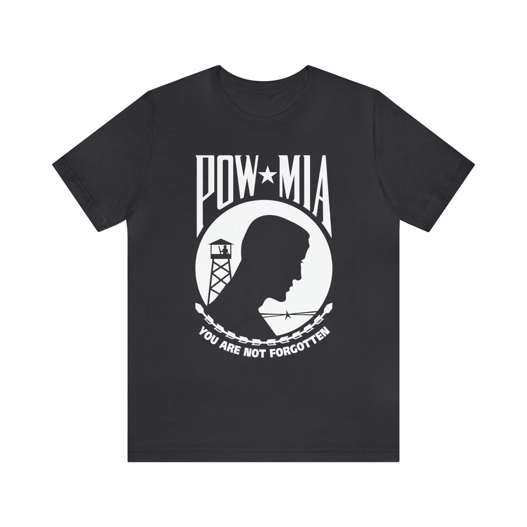 POW-MIA T Shirt: Bella + Canvas 3001