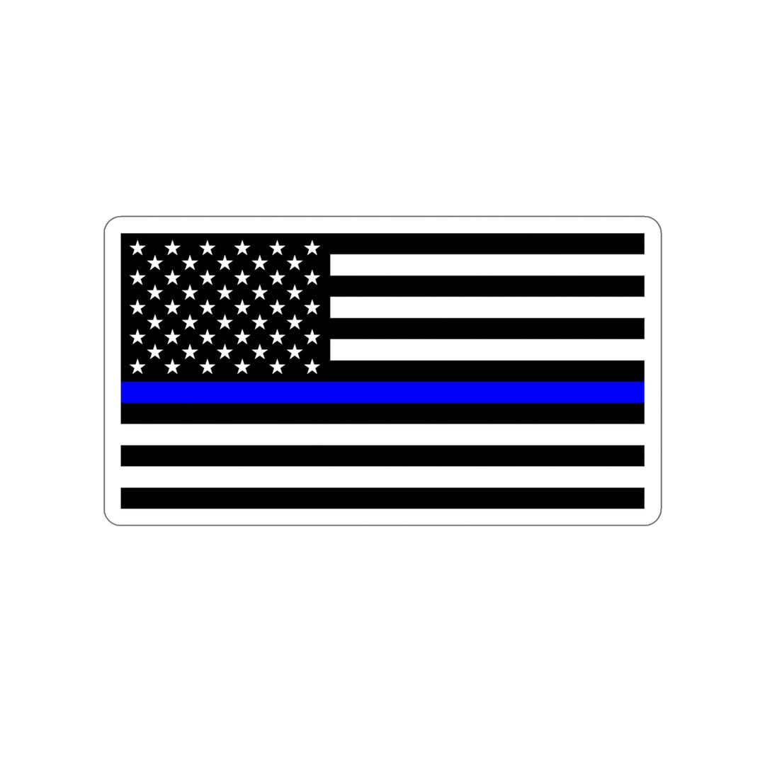 Thin Blue Line Flag Decal