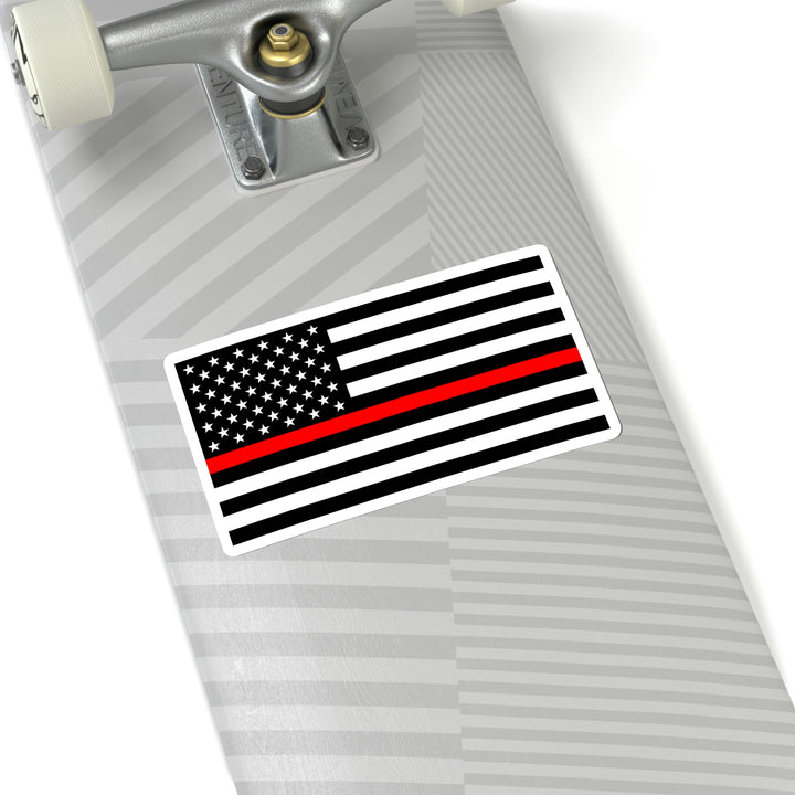 Thin Red Line Flag Sticker