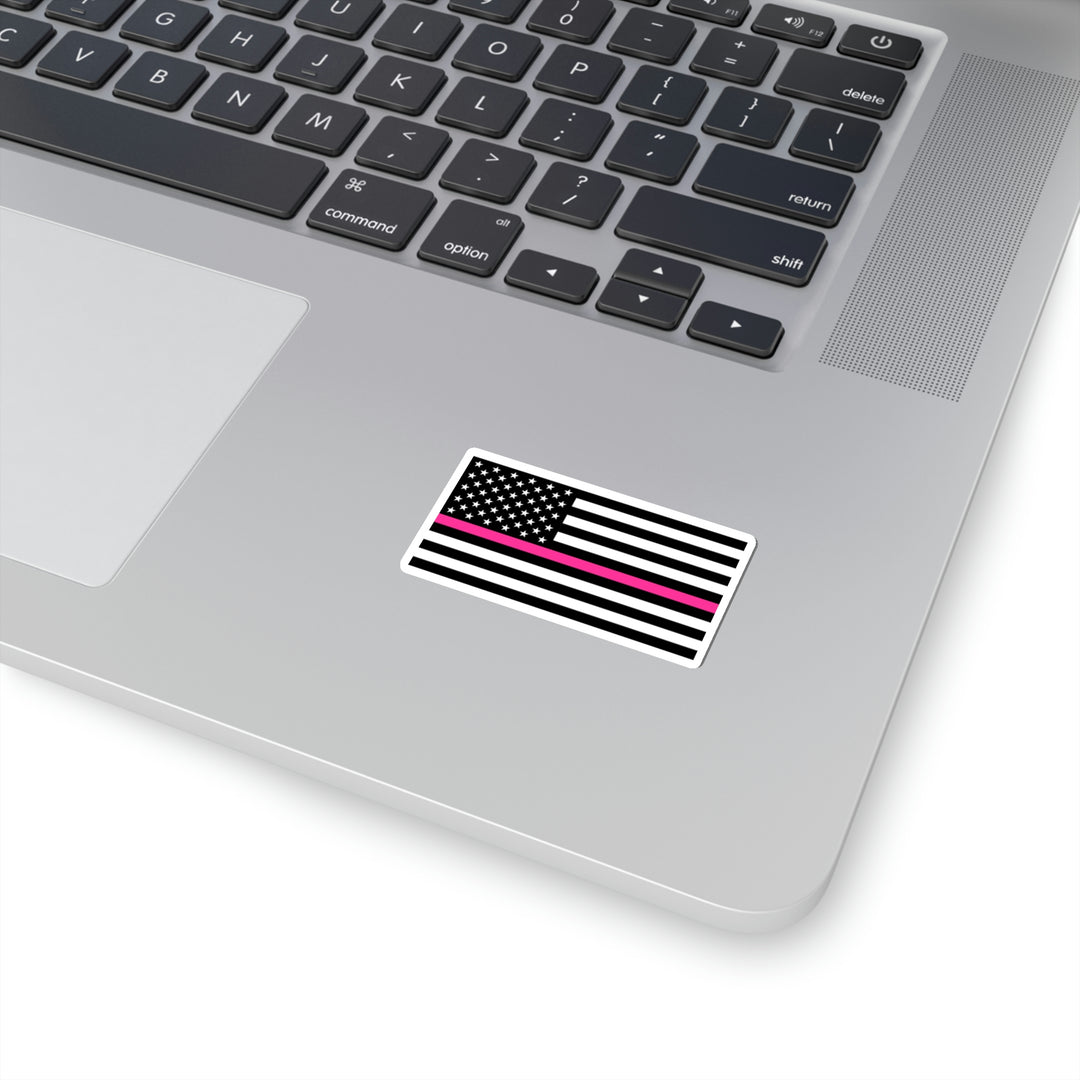 Thin Pink Line Flag Sticker