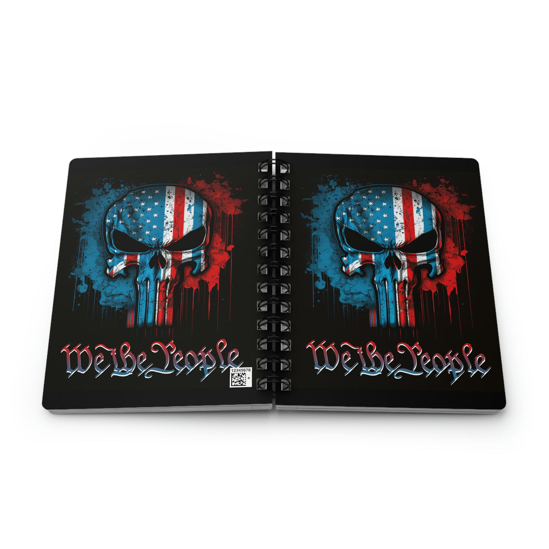 We The People Punisher Skull Spiral Bound Journal