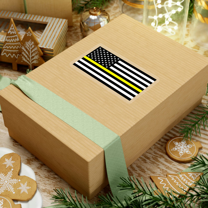 Thin Yellow Line Flag Sticker