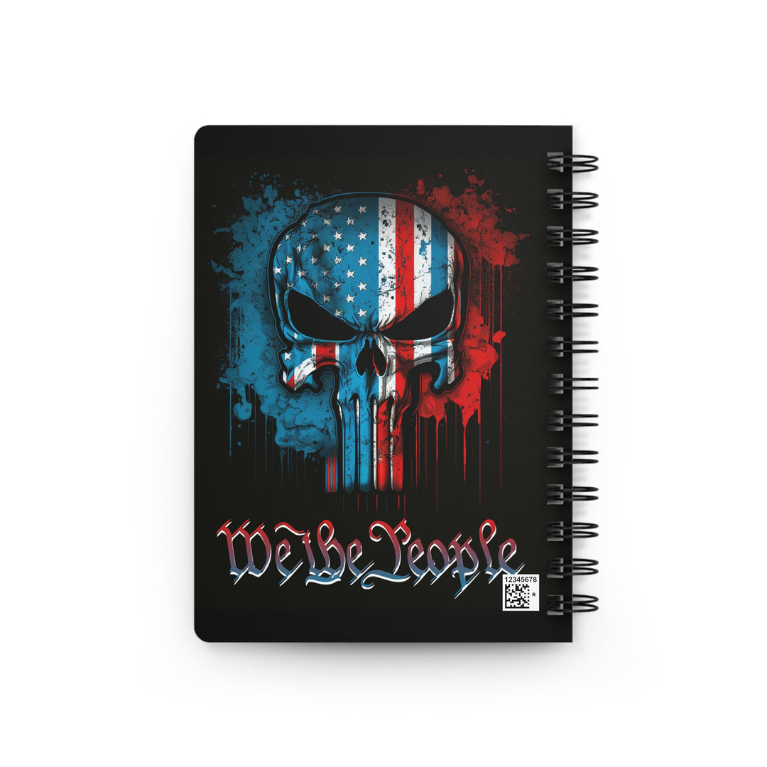 We The People Punisher Skull Spiral Bound Journal