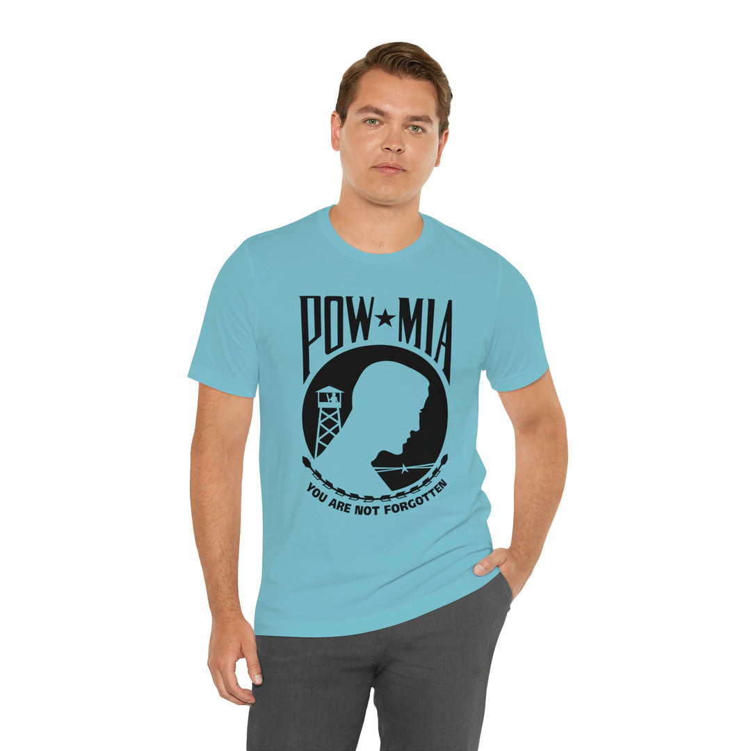 POW-MIA T Shirt: Bella + Canvas 3001