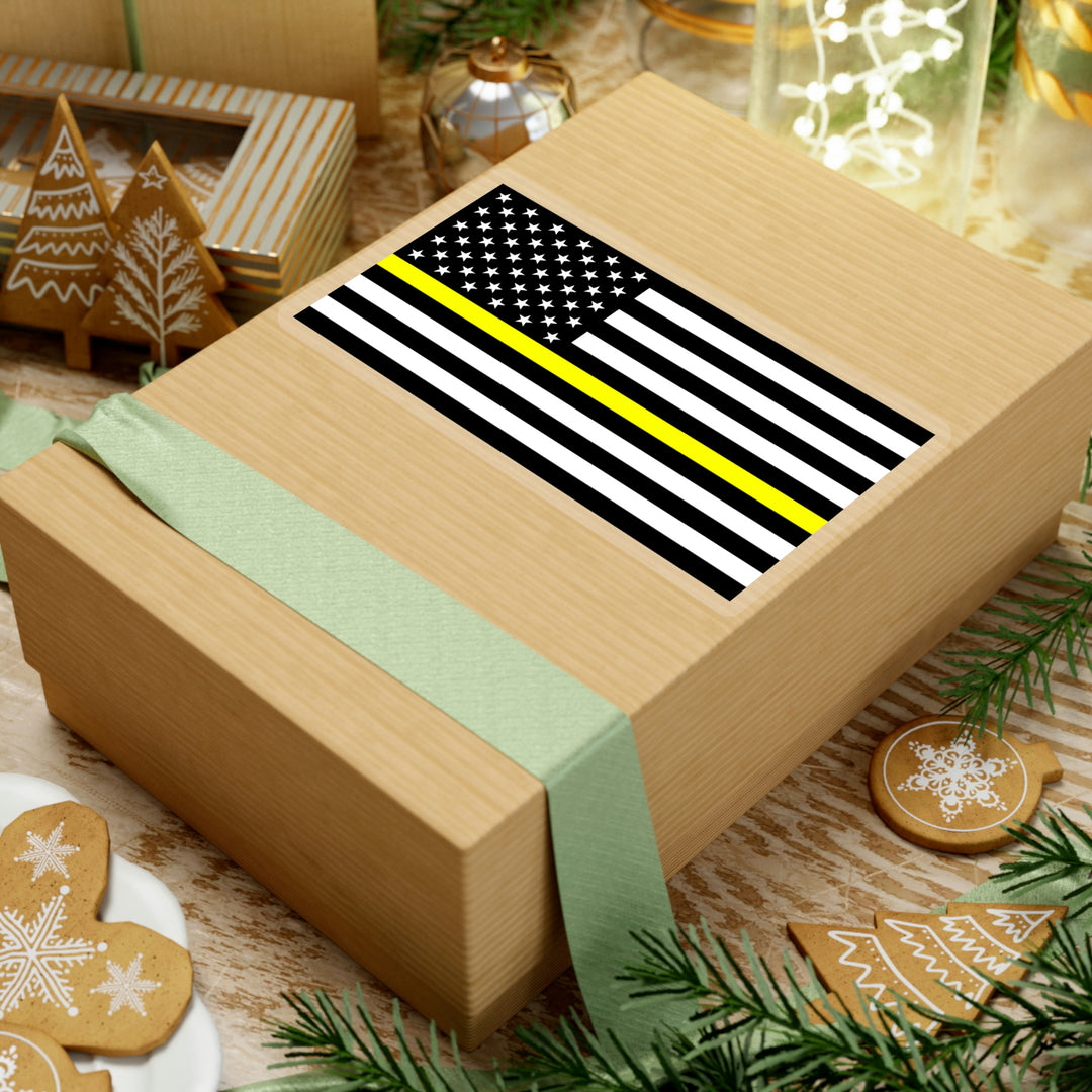 Thin Yellow Line Flag Sticker