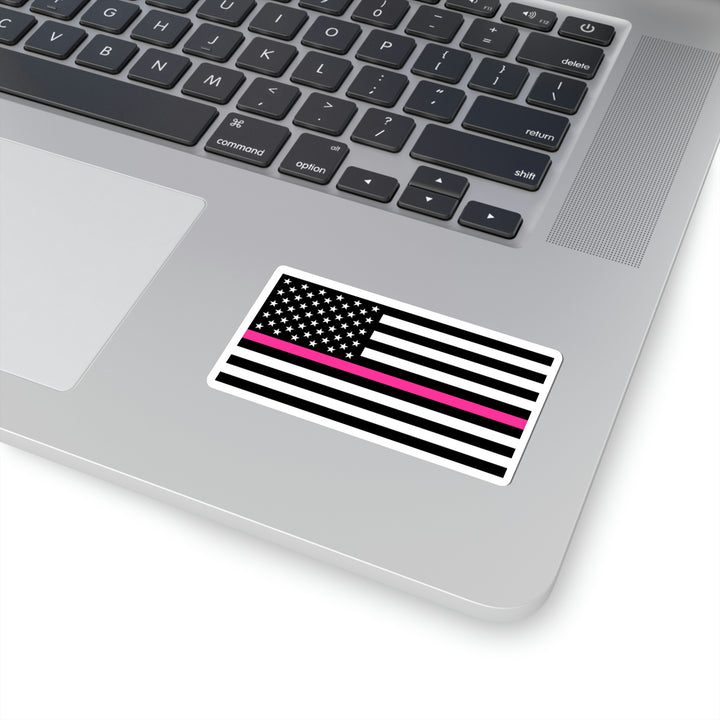 Thin Pink Line Flag Sticker