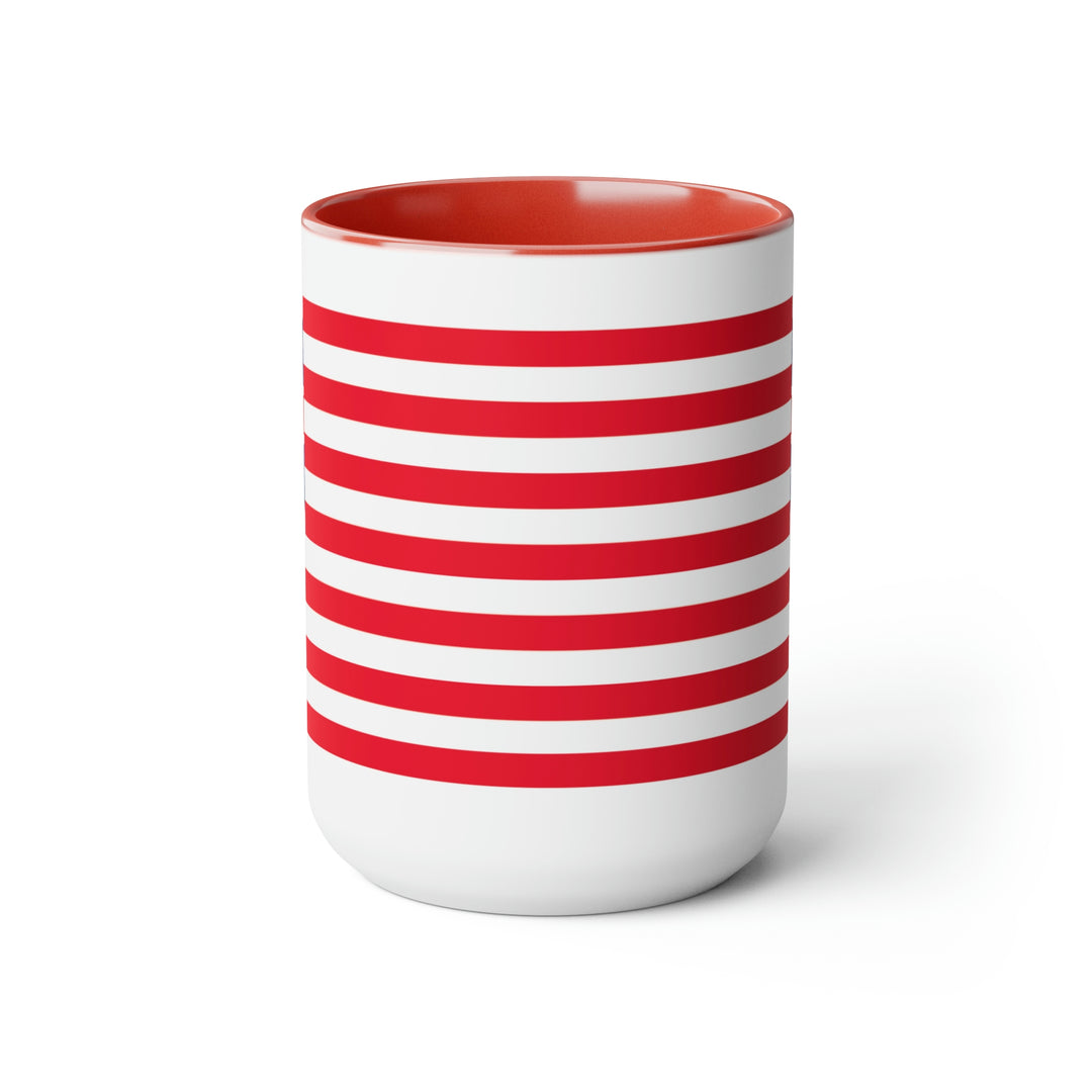 Two-Tone Grand Union Flag Coffee Mugs, 15oz