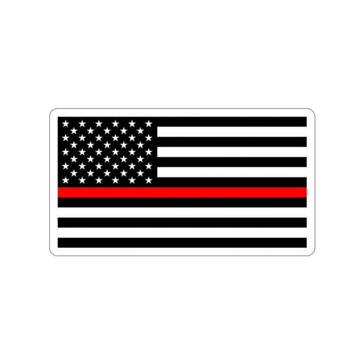 Thin Red Line Flag Decal (indoor and outdoor use)