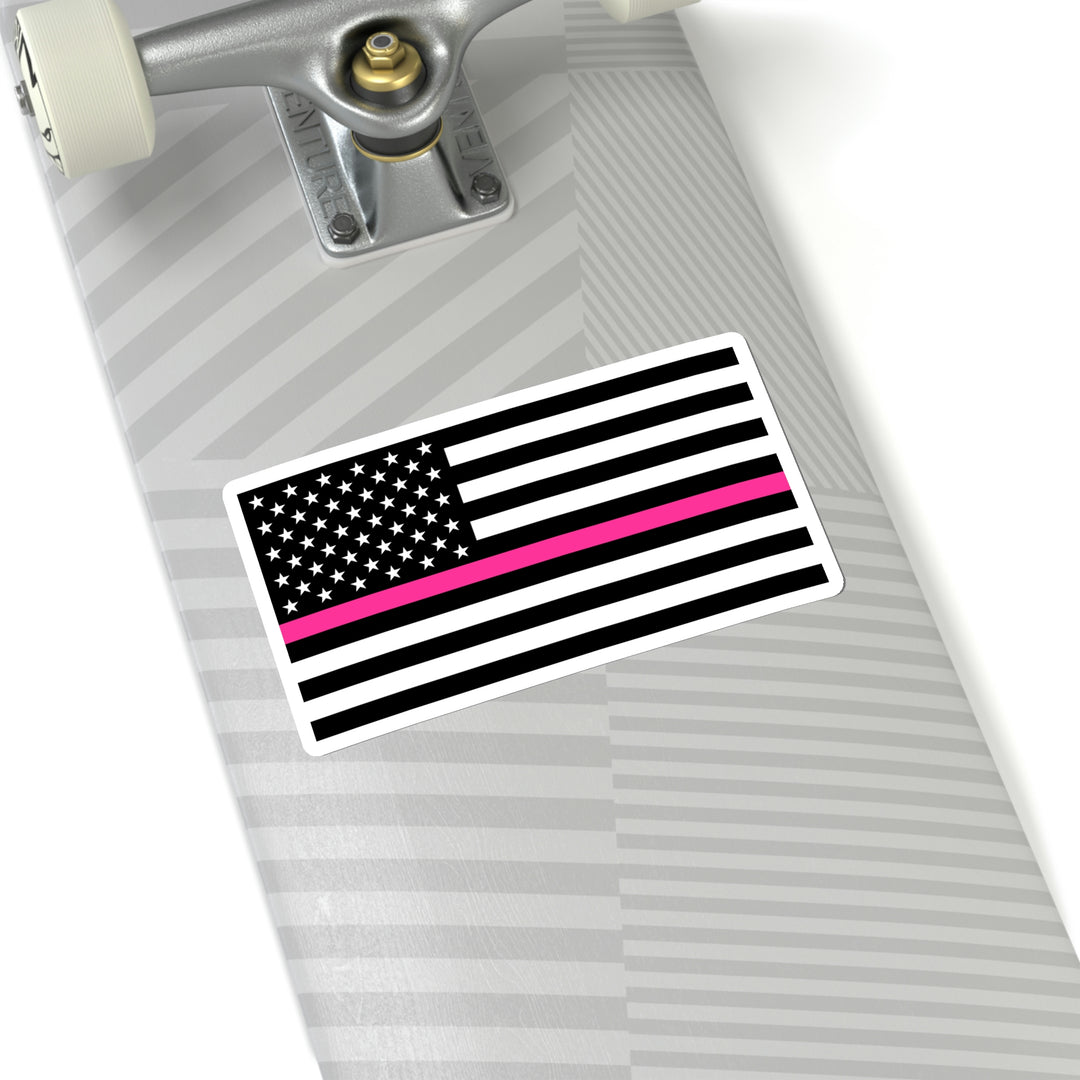 Thin Pink Line Flag Sticker