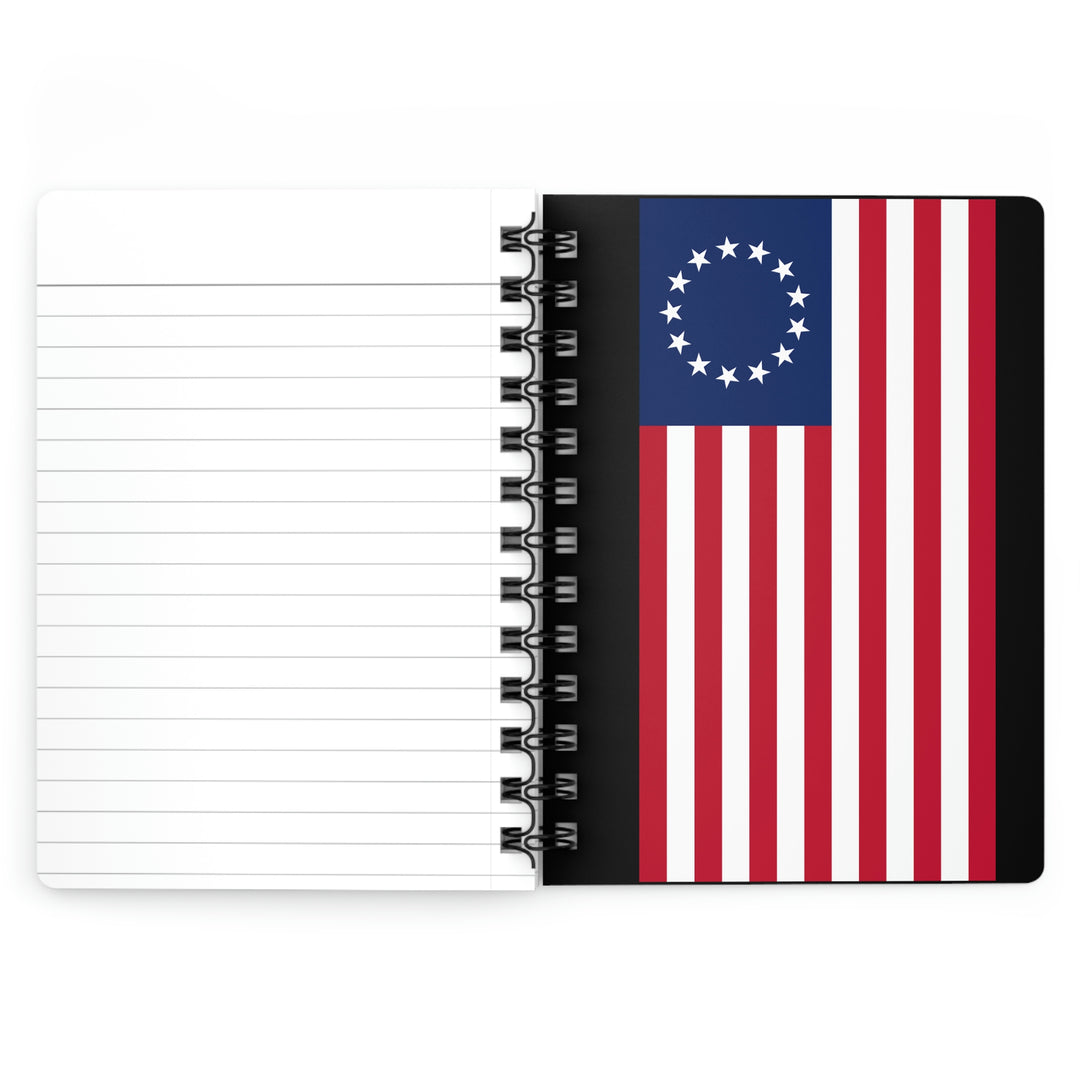 American Flag Soldier Spiral Bound Journal