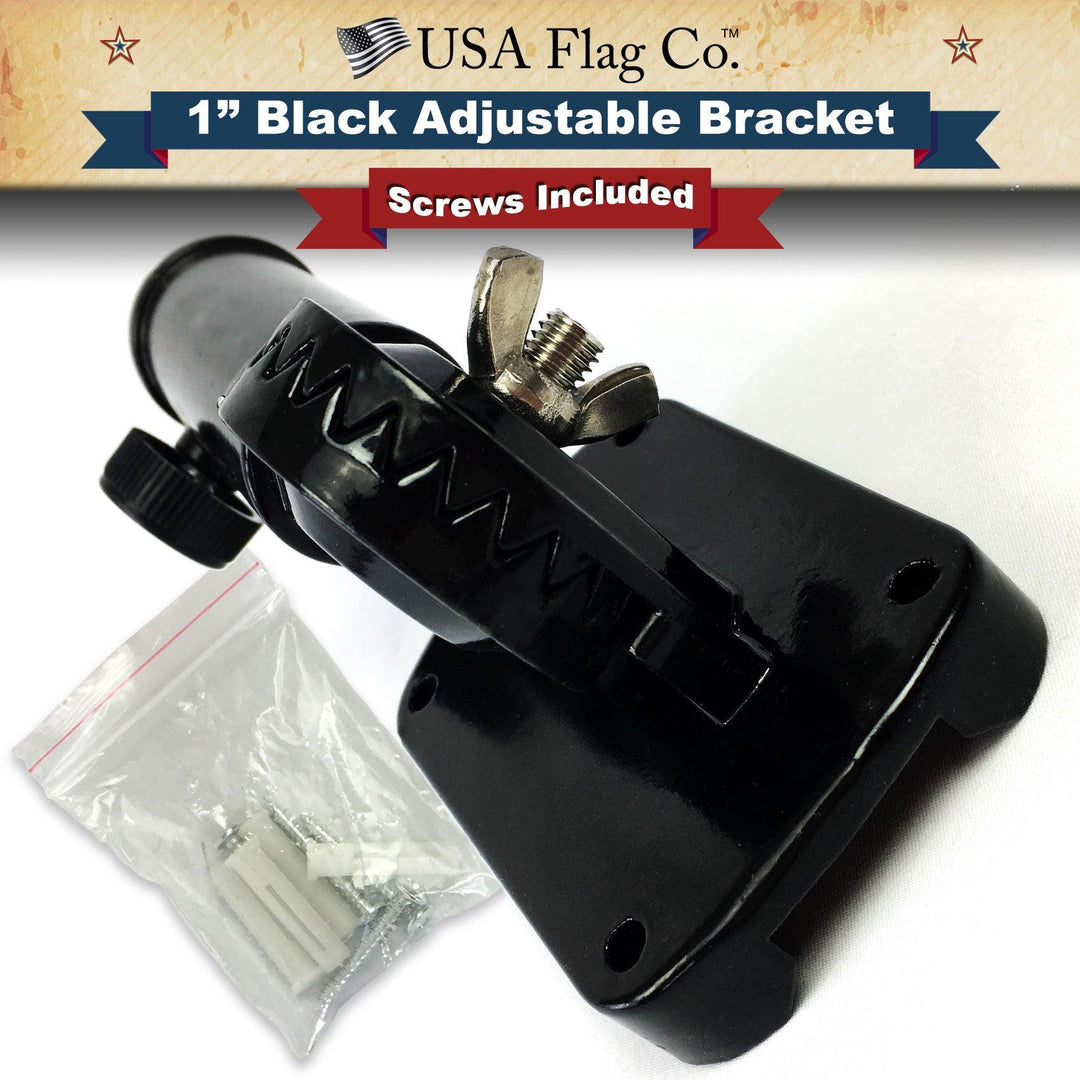 Black Flag Pole Mount (1-inch Diameter) - USA Flag Co.