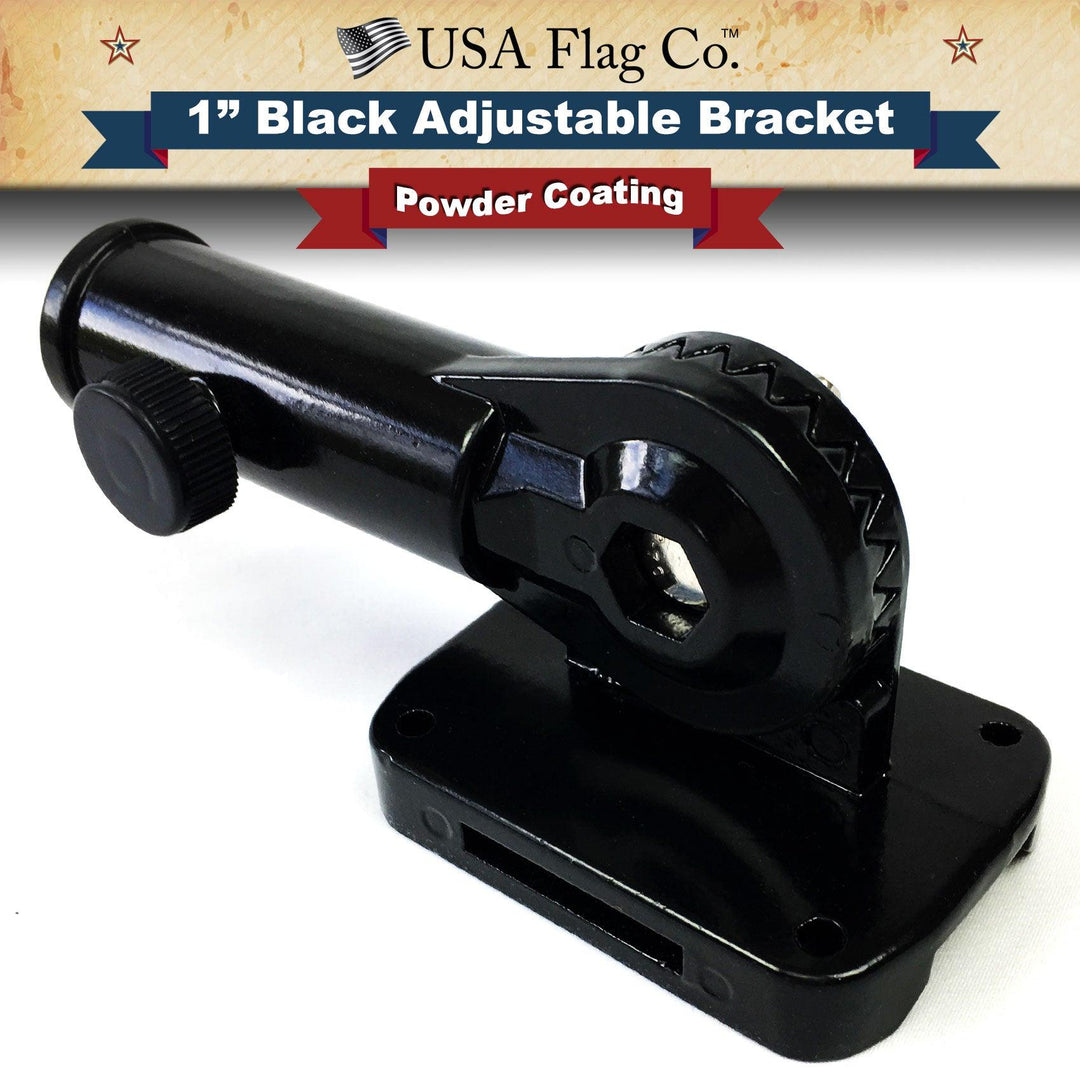 Black Flag Pole Mount (1-inch Diameter) - USA Flag Co.